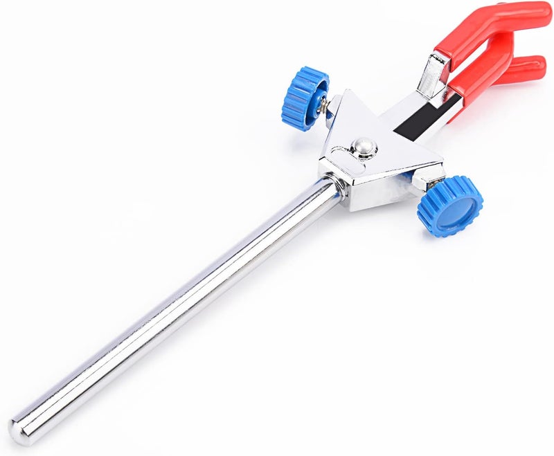 FunChem 3 Prong Dual Adjustable Clamp, Lab Clamp 3 Prong Finger Double Adjust Multipurpose Swivel Extension Clamp for Laboratory - Image 3